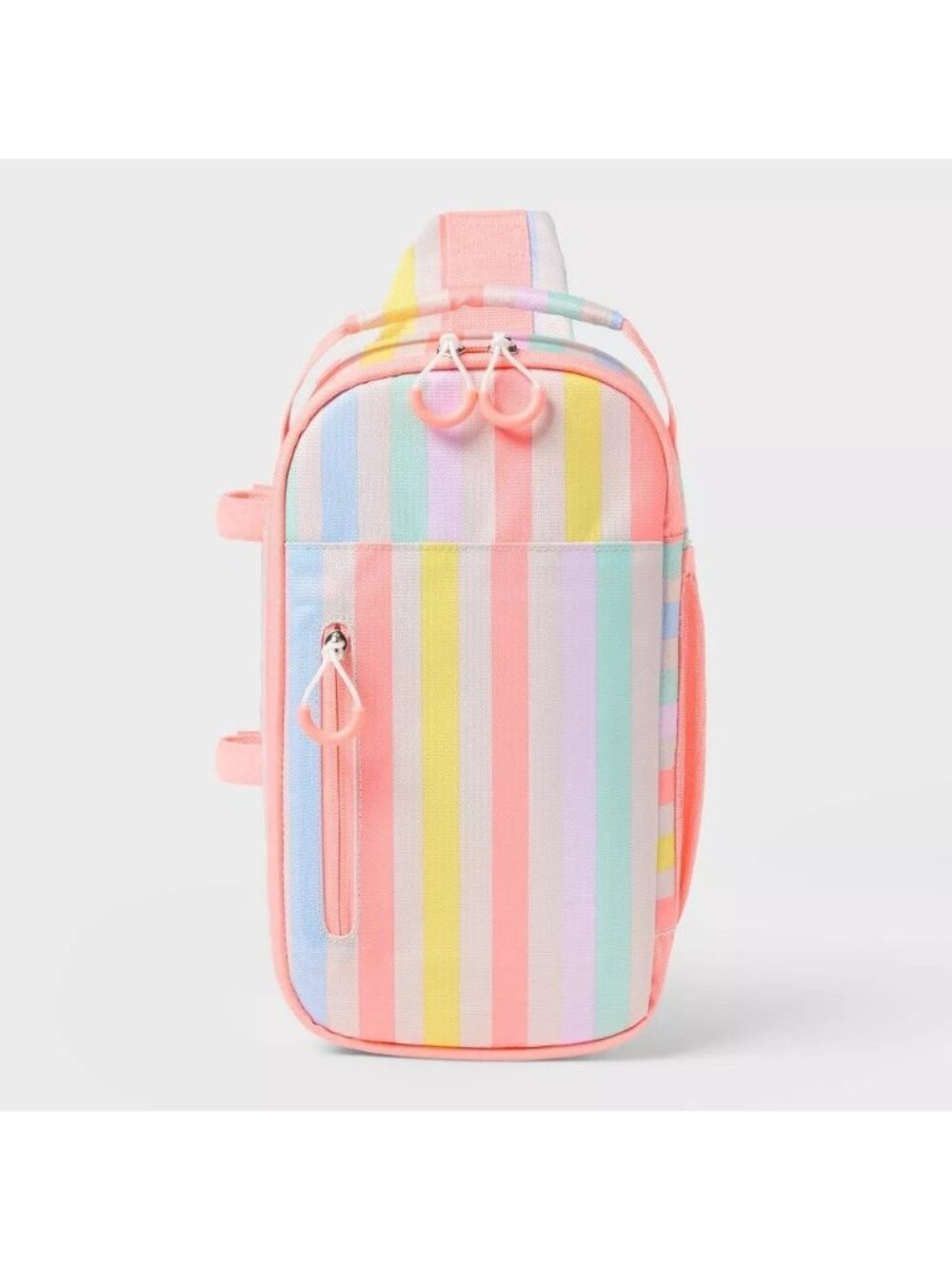 Sun Squad 6 Can 4.5 Qt Multicolor Stripes Soft Sided Cooler w/ Handle & Strap